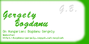 gergely bogdanu business card